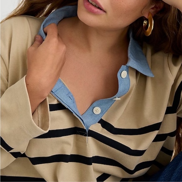 J. Crew rugby polo striped shirt - Picture 2 of 8